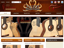 Tablet Screenshot of guitarraszagert.com